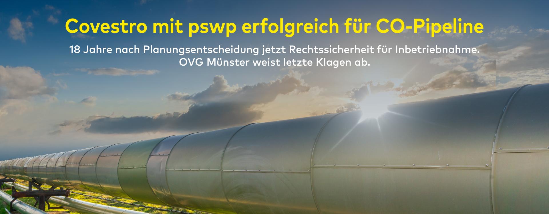 Newsbeitrag Bild Covestro mit pswp erfolgreich für CO-Pipeline