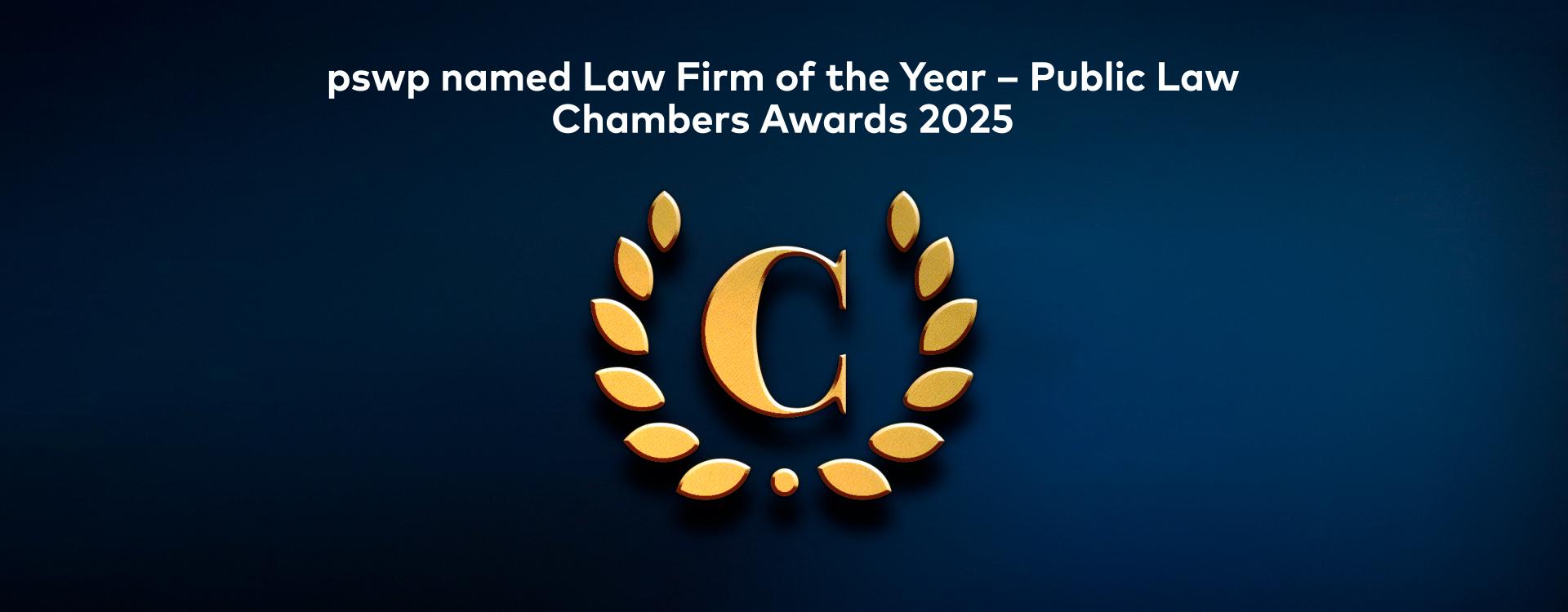 Law Firm of the Year for Public Law” at the 2025 Chambers Germany Awards