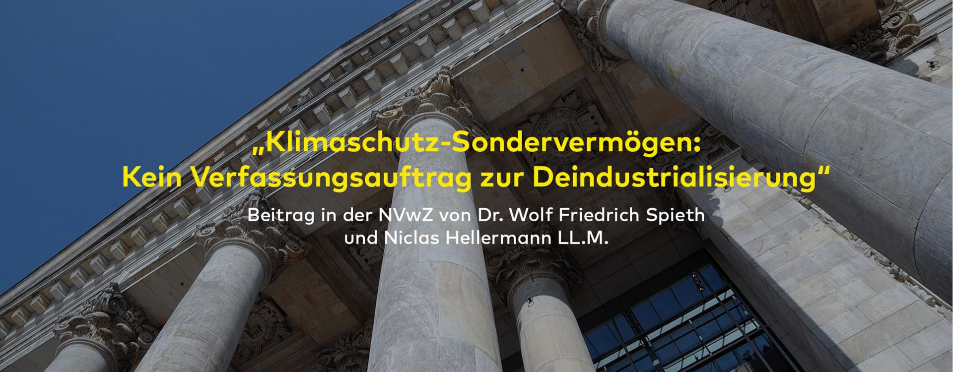 Newsbeitrag Bild Sondervermögen Klimaschutz